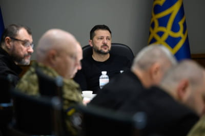Володимир Зеленський під час ставки
