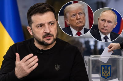 Володимир Зеленський, Дональд Трамп, путін