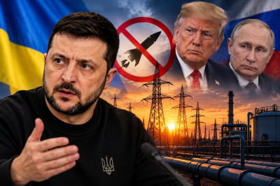 Владимир Зеленский, Дональд Трамп, Владимир Путин
