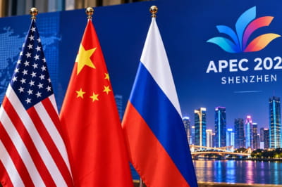 Прапори США, Китай, росія