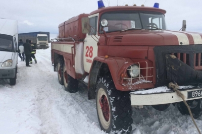 Транспортний затор на Харківщині
