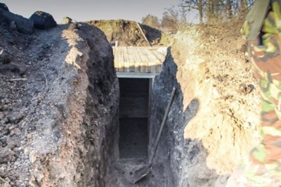 Бліндаж на передовій