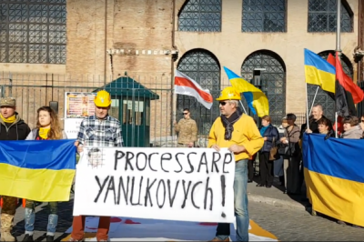 На центральній площі Риму українці та італійці вшанували пам'ять Небесної сотні