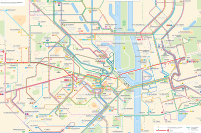 Київський дизайнер створив схему всього муніципального транспорту столиці