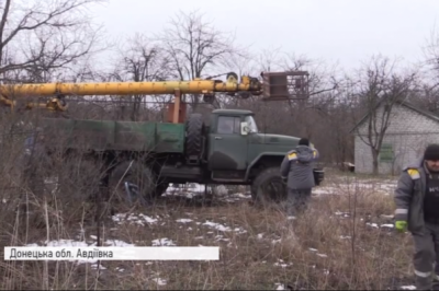 Ремонт ЛЕП в Авдіївці