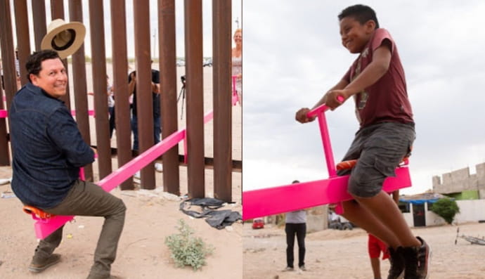 Гойдалка на кордоні США і Мексики