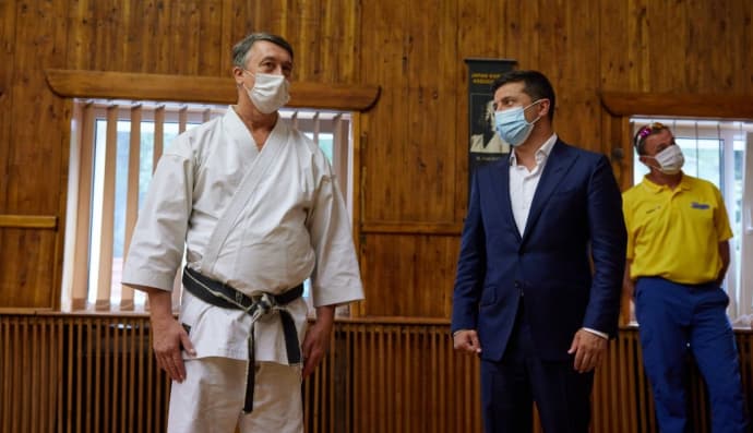 Зеленский и каратэ