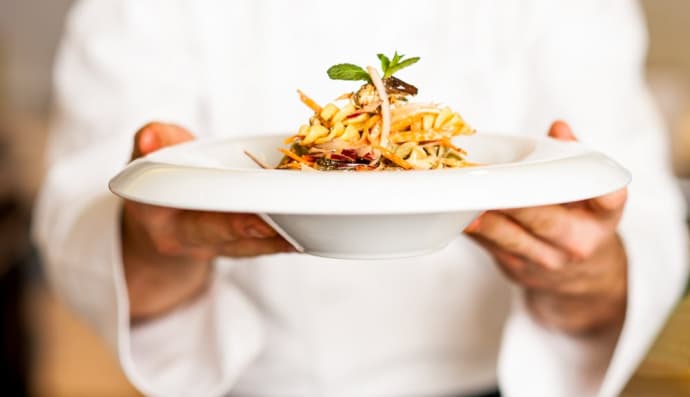 Еда в ресторане 