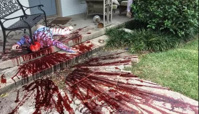 Страшні декорації на Геловін