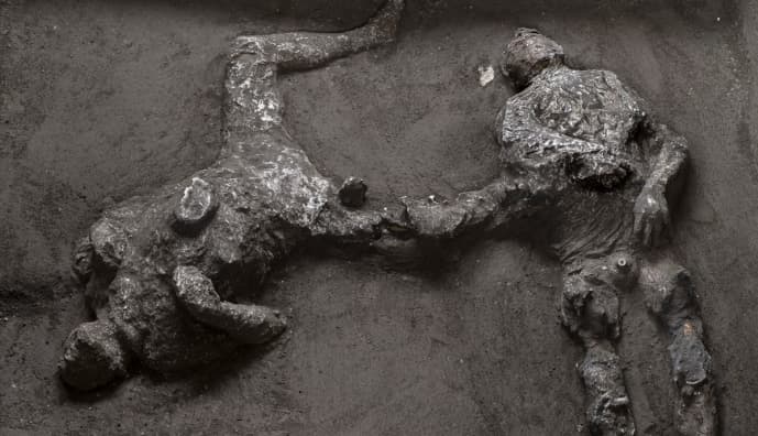 Жертвы извержения вулкана в Помпеях