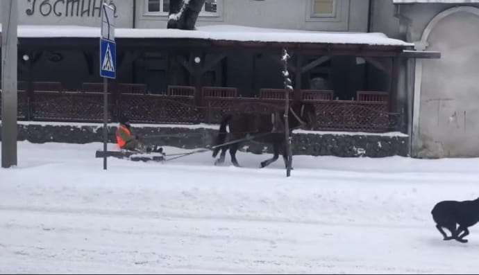 Комунальник на коні