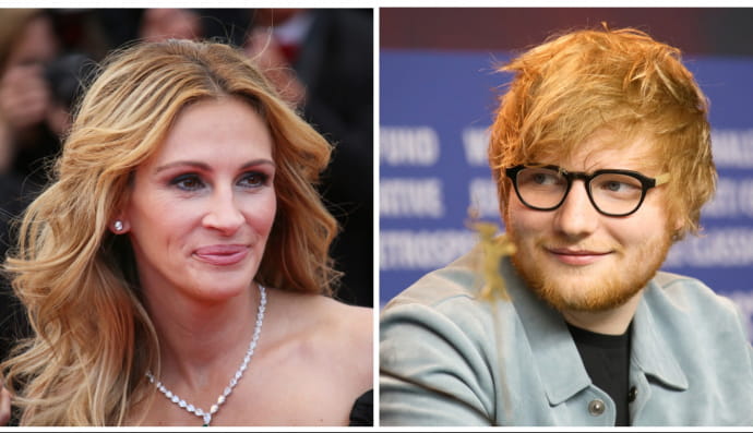 Джулія Роберт та Ед Ширан