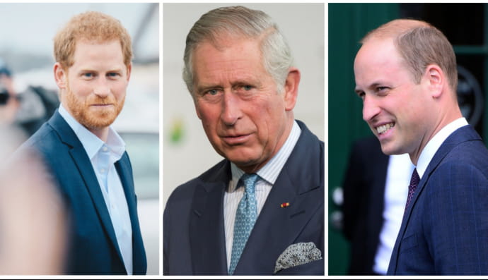 Принц Гаррі, принц Чарльз і принц Вільям 