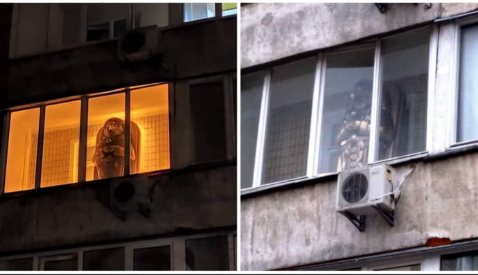 Скульптура "давньоєгипетського бога"