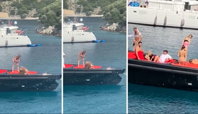 Оголені українки на яхті