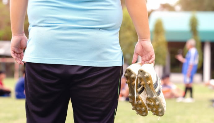 Чоловік з зайвою вагою