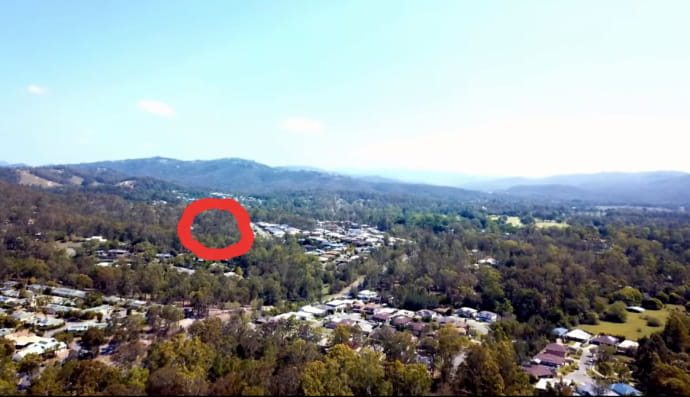 Видео, которое записал дрон Джорджа Чере 