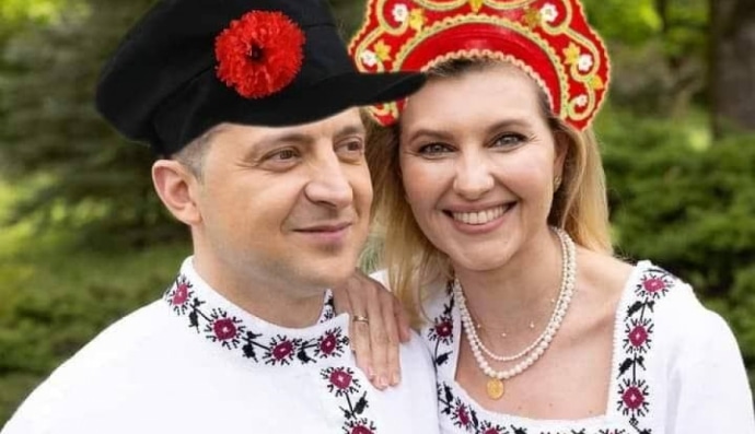 Зеленський у косоворотці