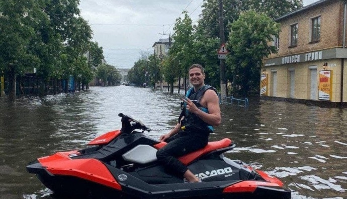 Последствия дождя в Житомире