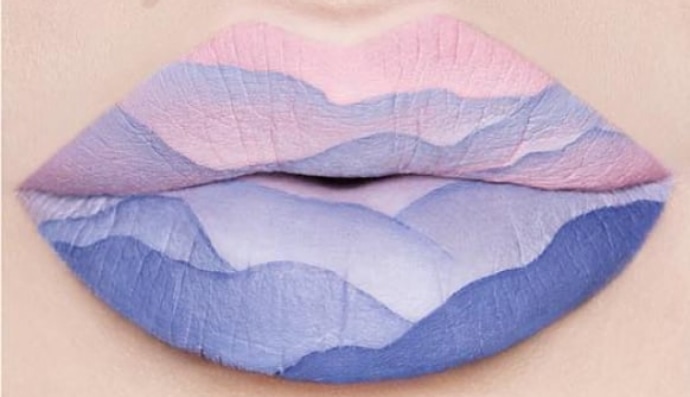 Рисунки на губах