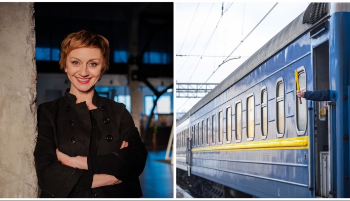 Римма Зюбина и поезд