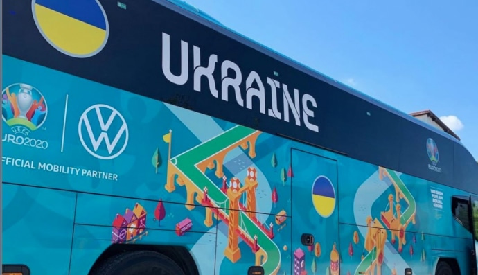 Автобус сборной Украины