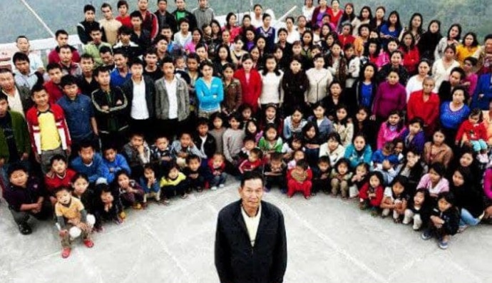 Зіона Чана та його сім'я