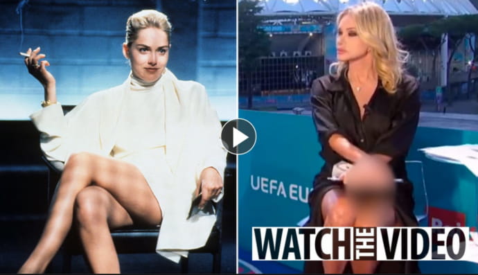 Ведуча повторила рух з "Основного інстинкту"