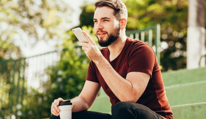 человек, телефон, разговор, голос, диктофон