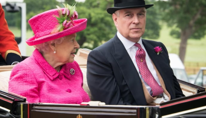 Єлизавета ІІ і принц Ендрю 
