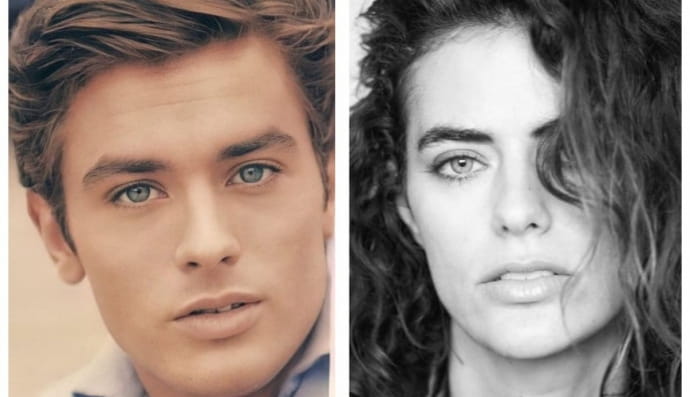 Ален Делон і його онука, Елісон ле Борж