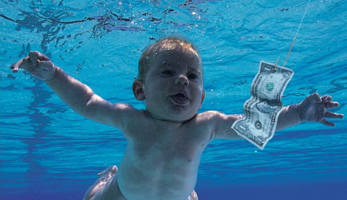 Обкладинка альбому гранж-групи Nirvana за назвою Nevermind