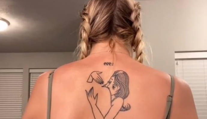 Бека Міллі та її тату