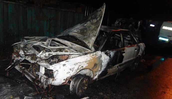 Чоловік спалив  авто співмешканця своєї екс-дружини
