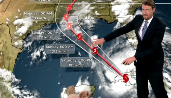 Пес увірвався в ефір прогнозу погоди