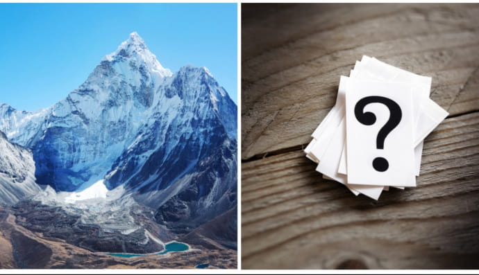 Эверест и вопросительный знак