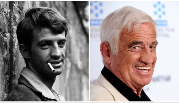 Жан-Поль Бельмондо у різні періоди життя