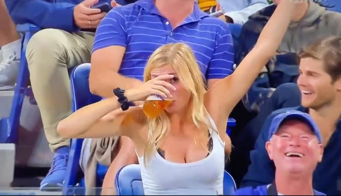 Вболівальниця на матчі US Open