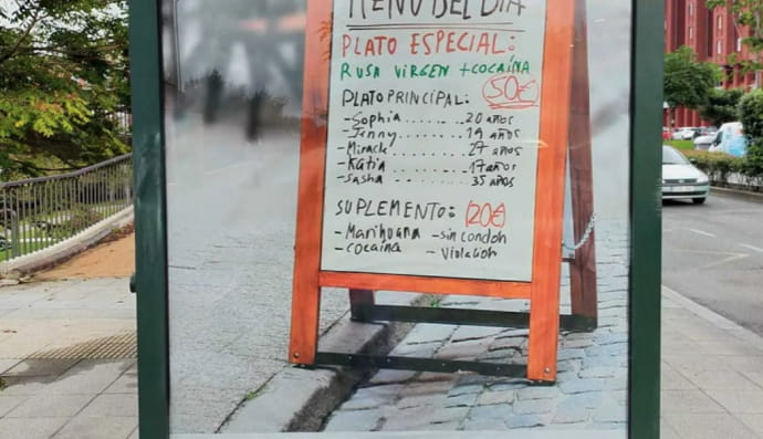 Меню російськи повій