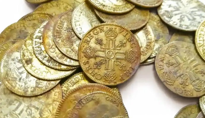 Золотые монеты, отчеканенные до Великой Французской революции 