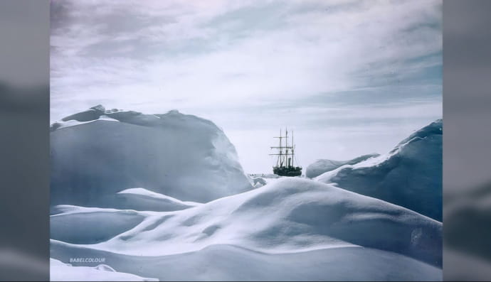 Фотографії, зроблені під час експедиції Шеклтона 