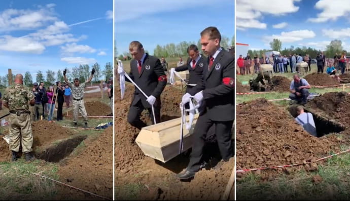 Конкурс по скоростному копанию могил в России