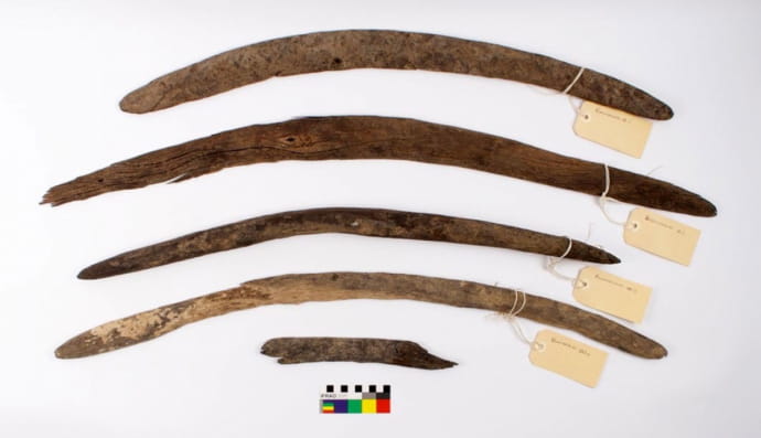 Знайдені у руслі струмка бумеранги австралійських аборигенів 