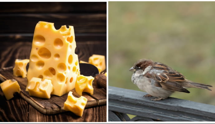 Сир і горобець