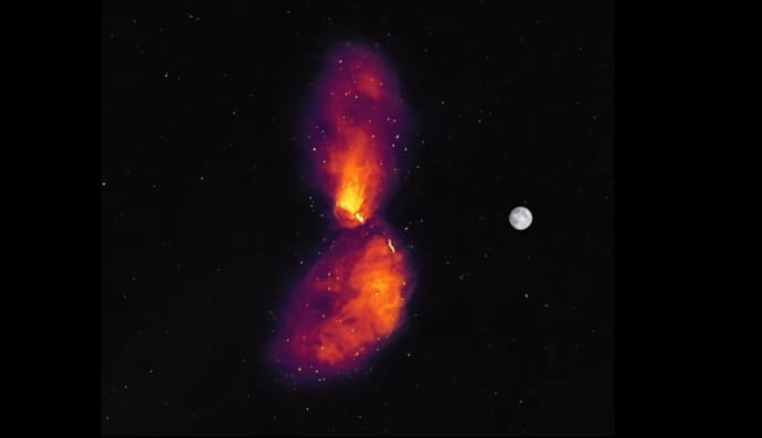  извержение ближайшей к Земле радиоактивной Черной дыры