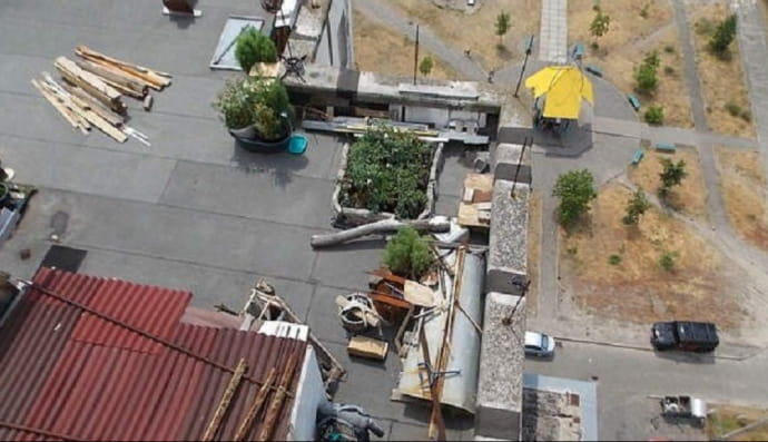 Дача на даху панельки