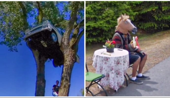 Странные вещи на Google Maps 