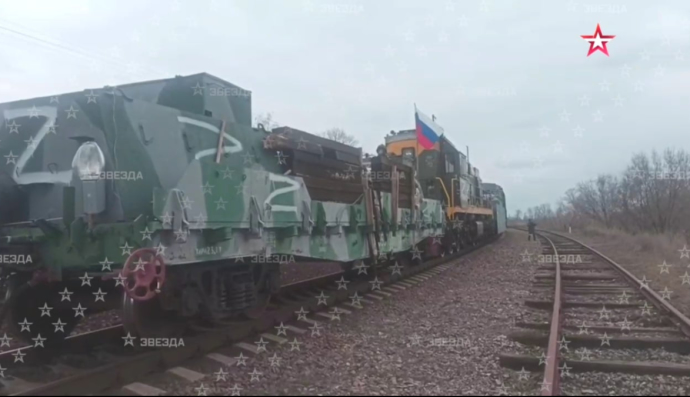 росіяне притягнули в Мелітополь бронепотяг і осоромилися