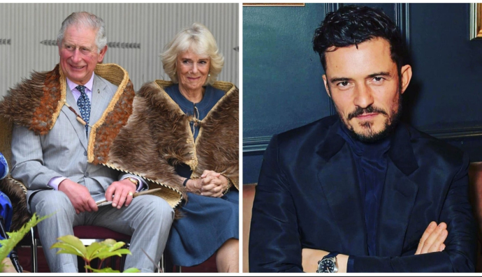 Принц Чарльз, герцогиня Корнуольська та Орландо Блум 