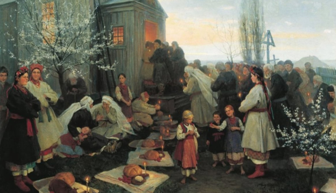 Пасхальная утреня, Николай Пимоненко